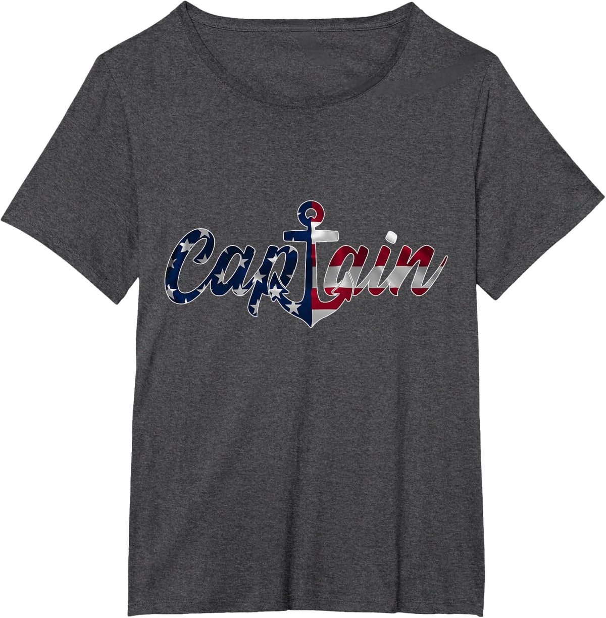 Captain Sailing Boat Sailing Captain T-Shirt - Dark Heather Grey