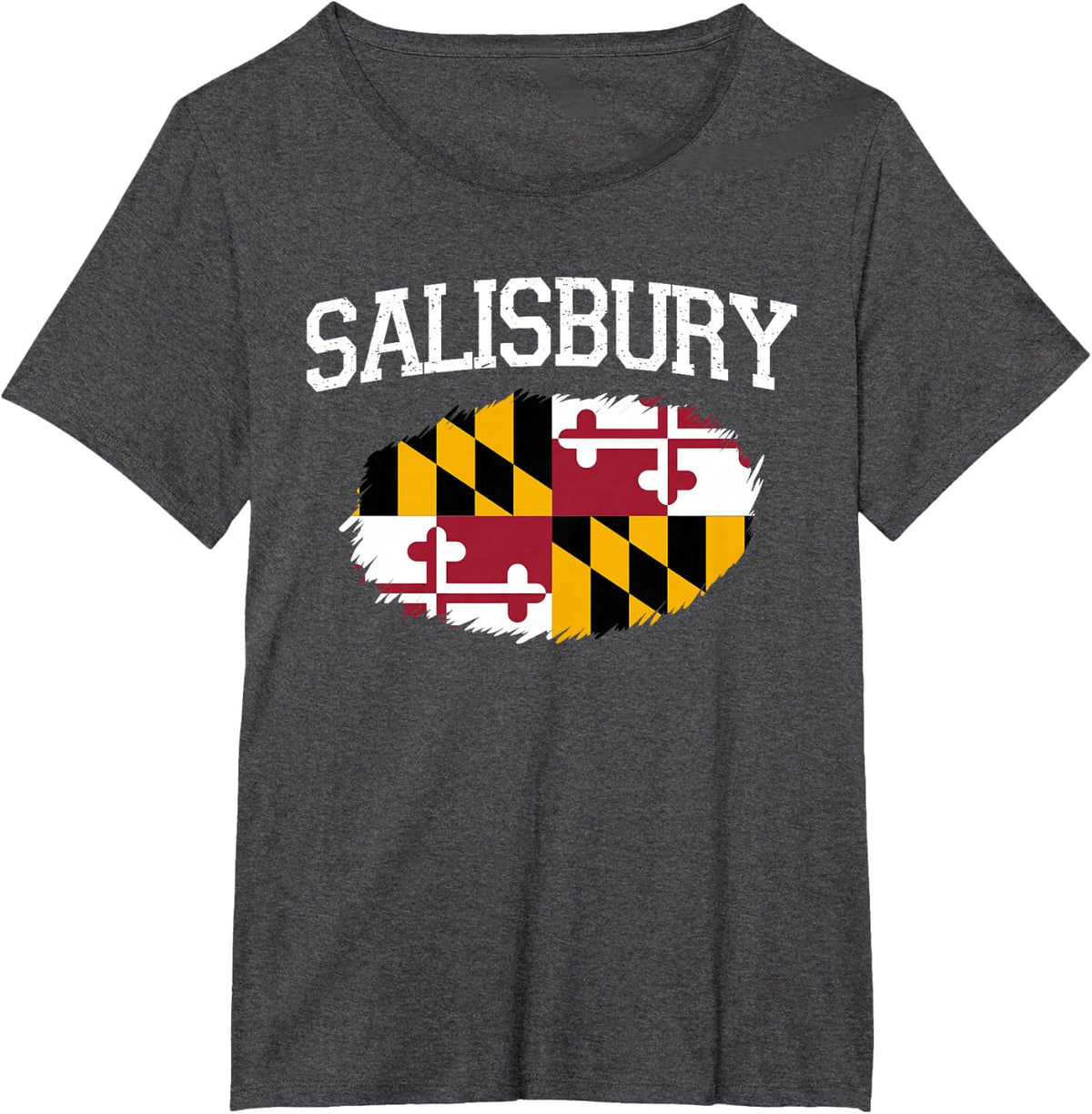 Salisbury MD Maryland Flag Vintage USA Sports T Shirts Tees Men Women - Dark Heather Grey