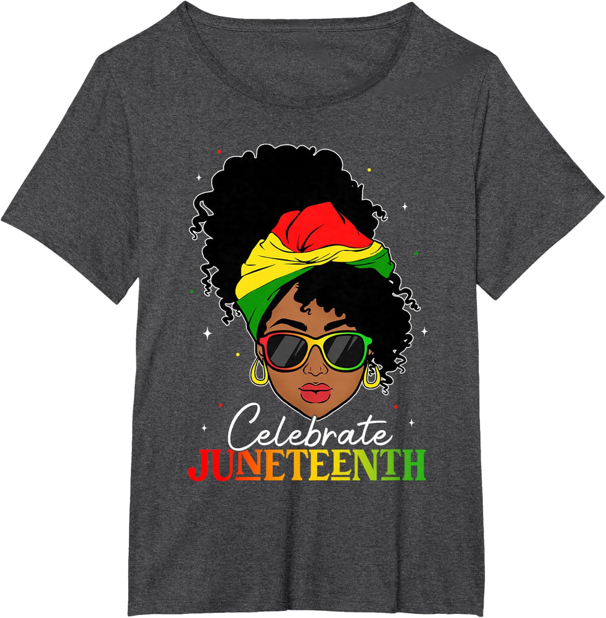 Juneteenth Shirts Black Women Celebrate Black Freedom Day T-Shirt - Dark Heather Grey