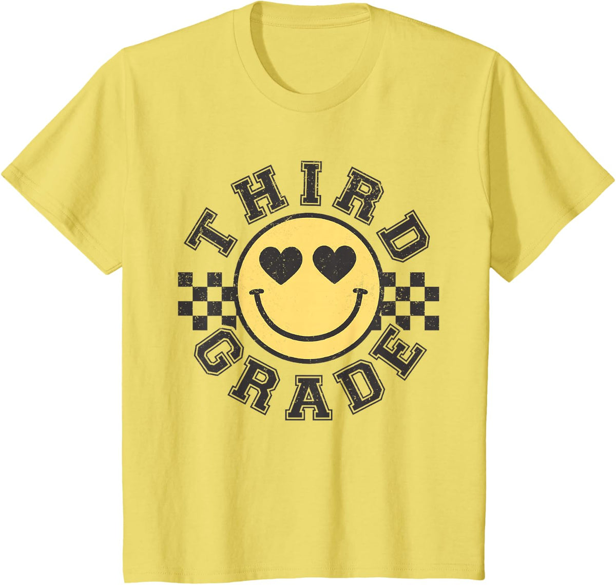 Retro Groovy Third Grade Teacher Shirts Back to School 3rd Grade Tees T-Shirt - Lemon Yellow