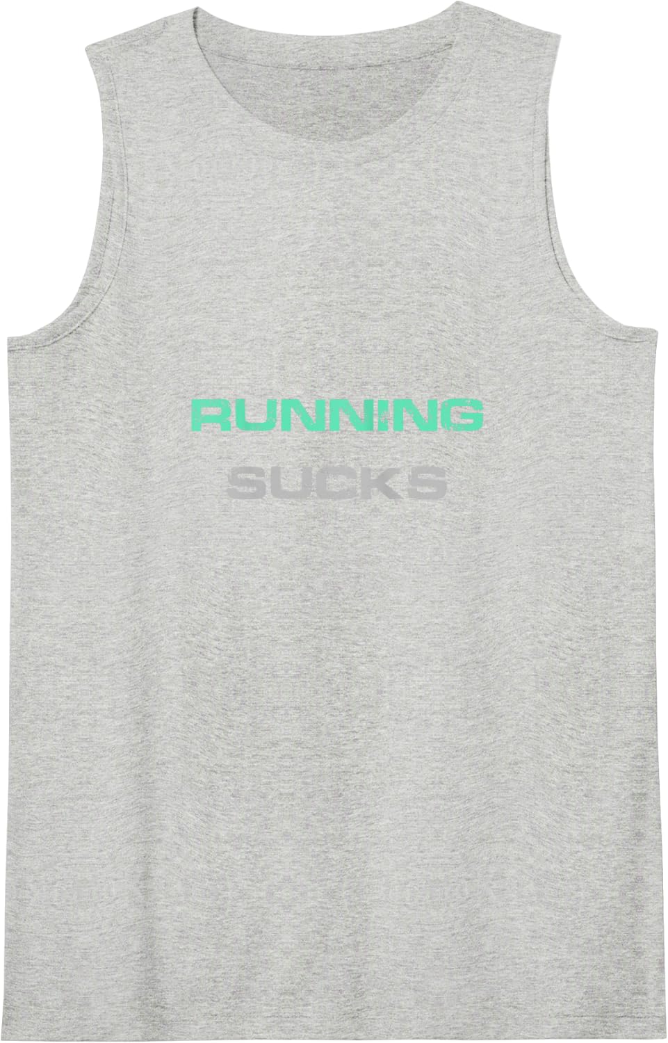 Running Sucks Funny Run Runner Tee Marathon Cross Country Tank Top - Heather Grey