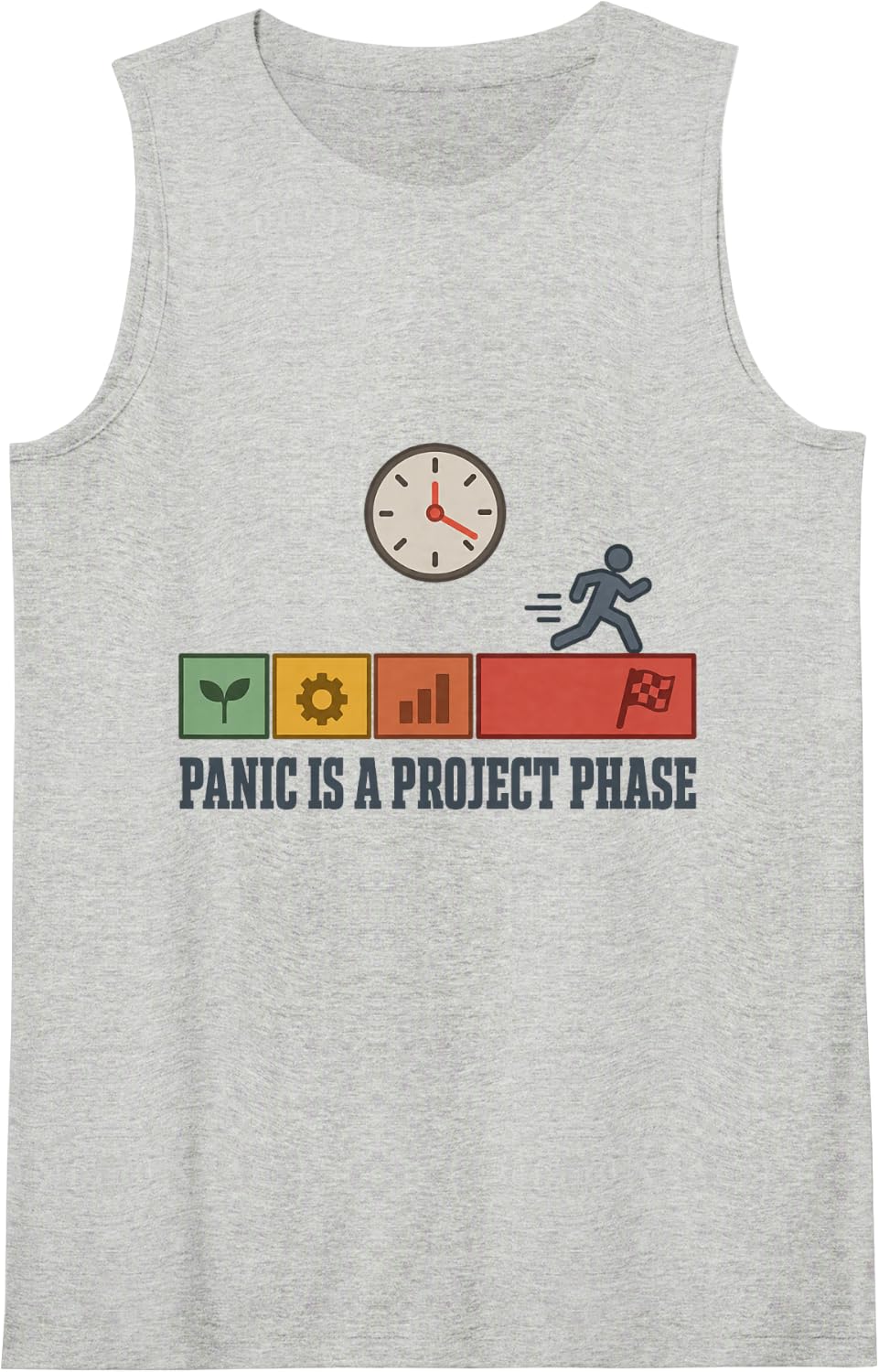 Sarcasm Loading Please Wait Sarcastic Humor Sleeveless Tank Top - Heather Grey