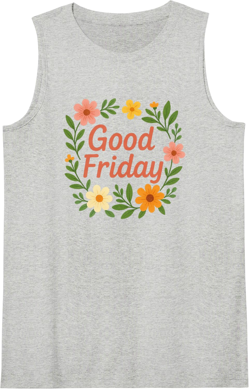 Good Friday Sleeveless Tank Top - Heather Grey