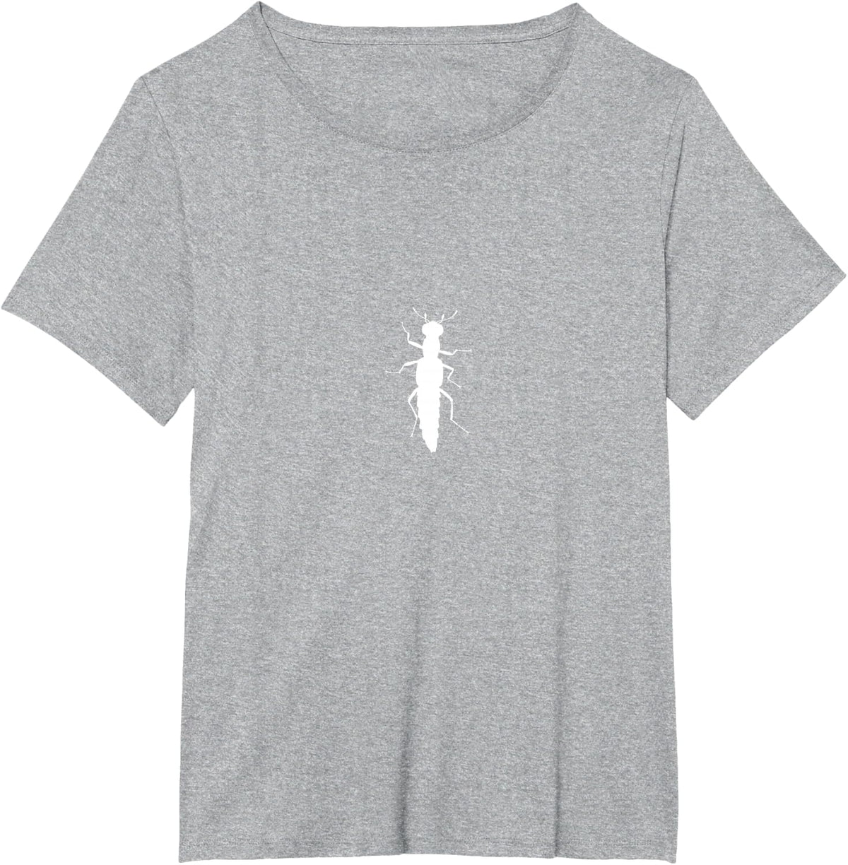 Stenus Comma Insect White T-Shirt - Heather Grey