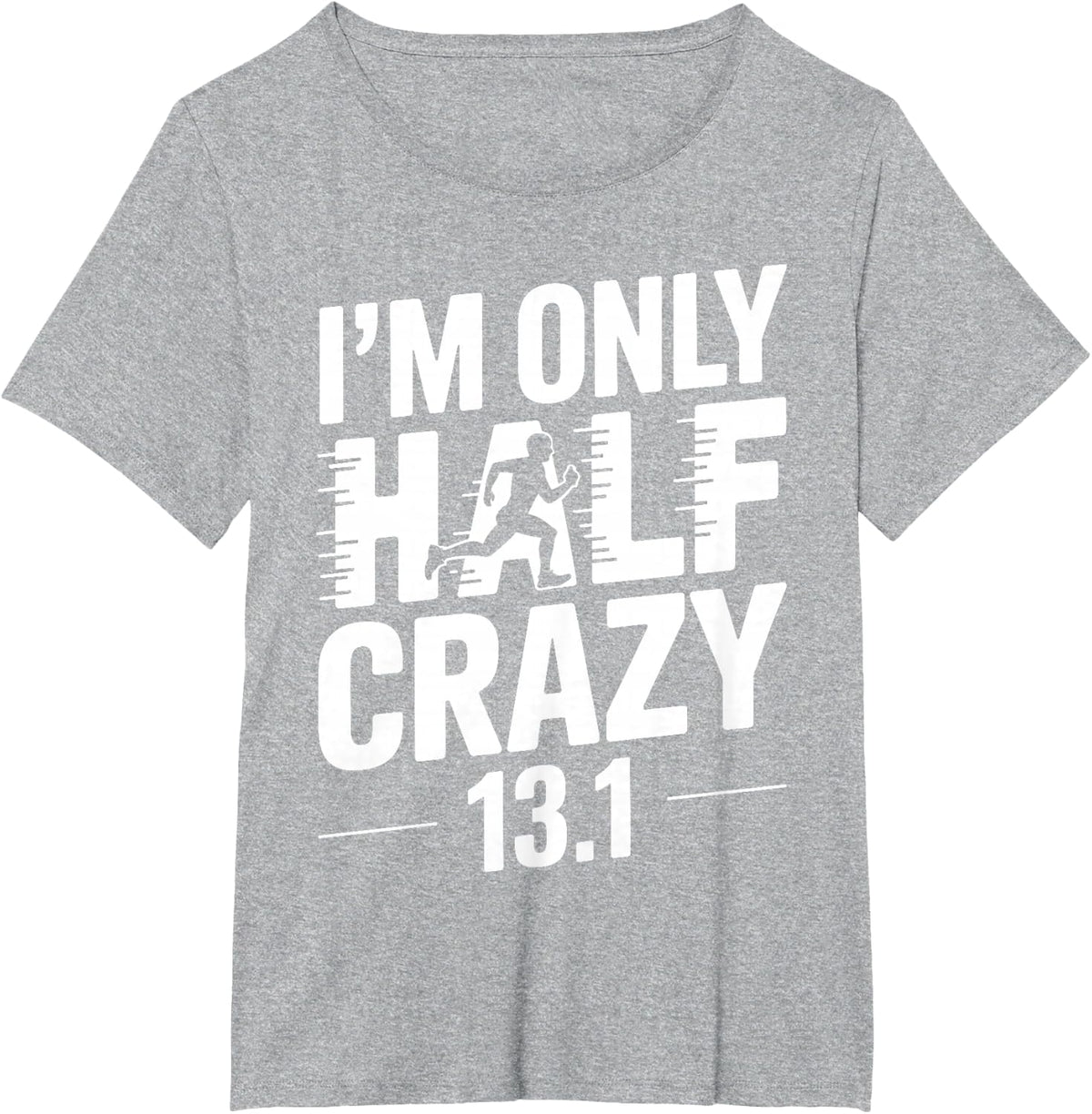 Half Marathon Art for Men Women 13.1 Half Marathon Runner T-Shirt - Heather Grey