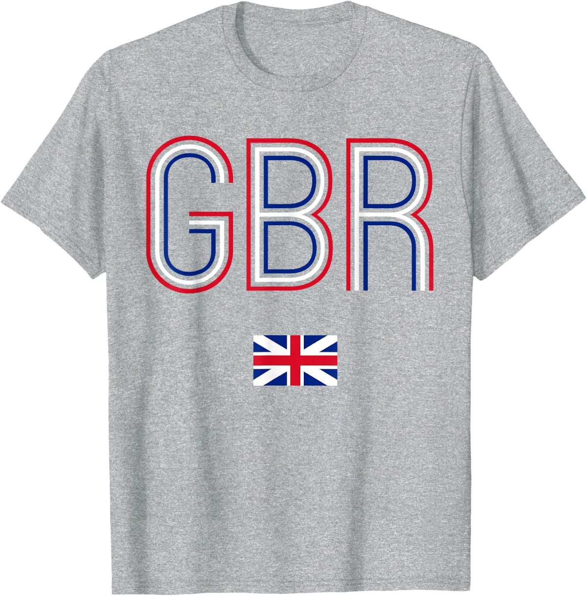 RETRO GBR UK FLAG COUNTRY CODE PROUD British ROOTS Vintage T-Shirt - Heather Grey
