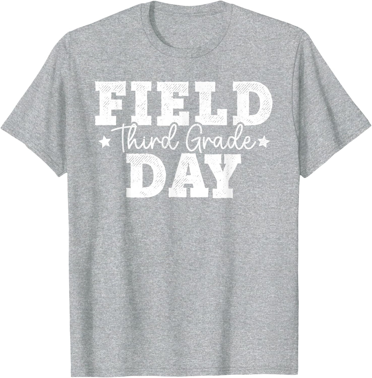3rd Grade Field Day 2024 Third Grade School Teacher Student T-Shirt - Heather Grey