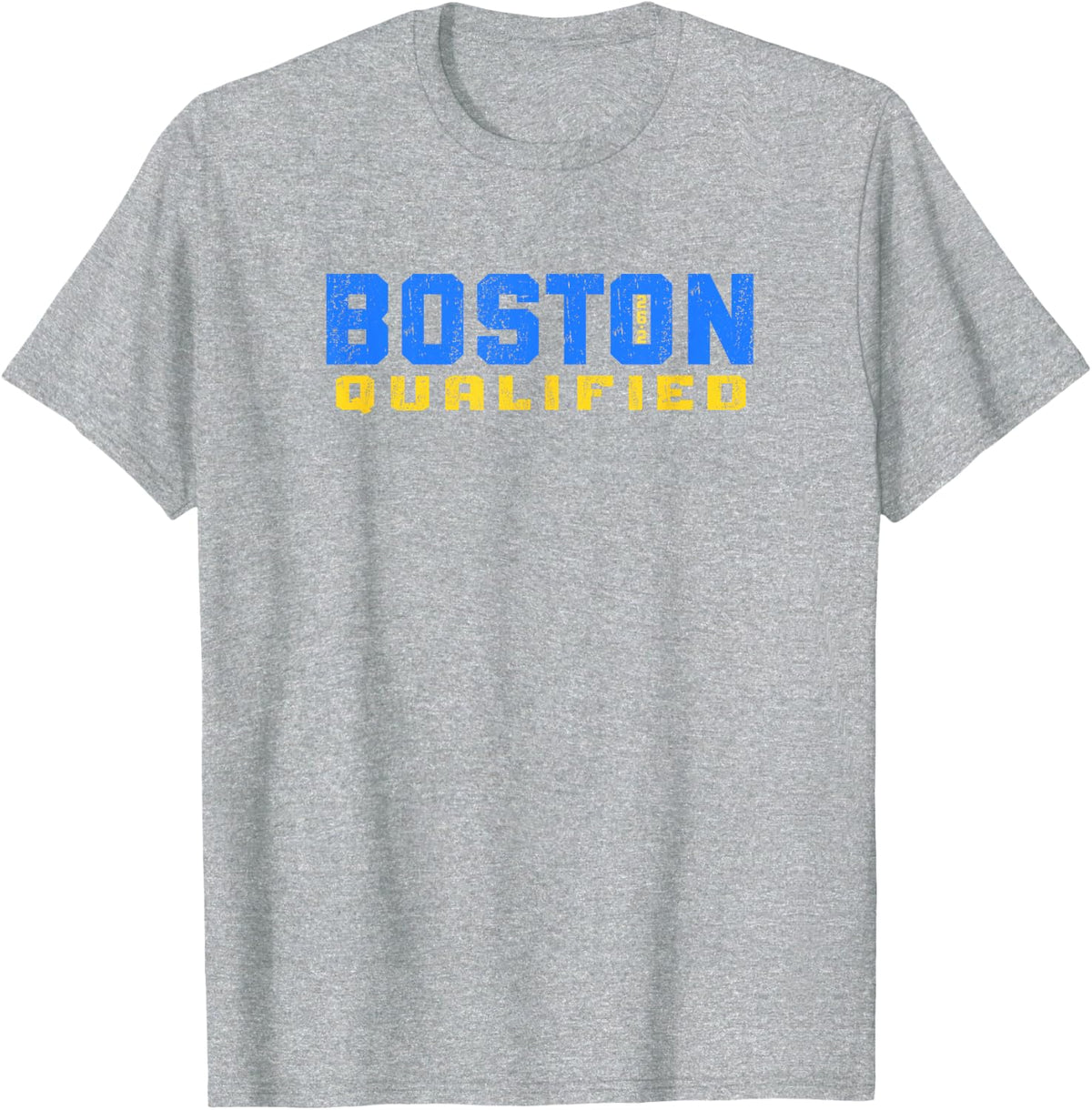Boston 26.2 Qualified Shirt Runner in Training Qualifier T-Shirt - Heather Grey