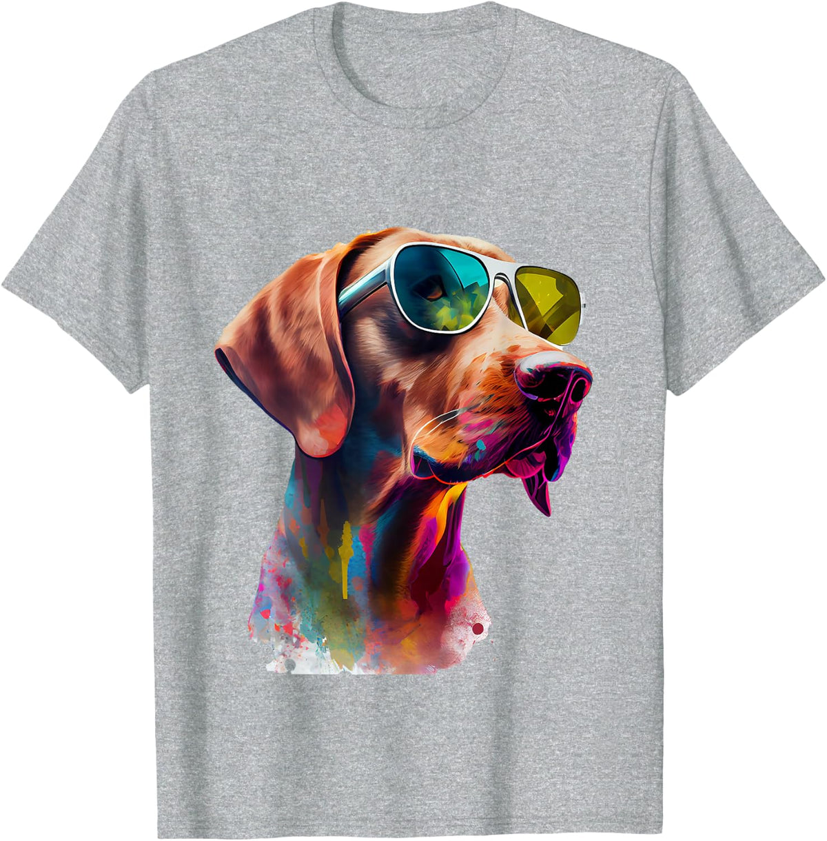 Viszla Dogs Fan Owner Gifts Clothing & Designs Unisex-Adults, Unisex-Kids Multicolor Classic Fit Short Sleeve T-Shirt Small