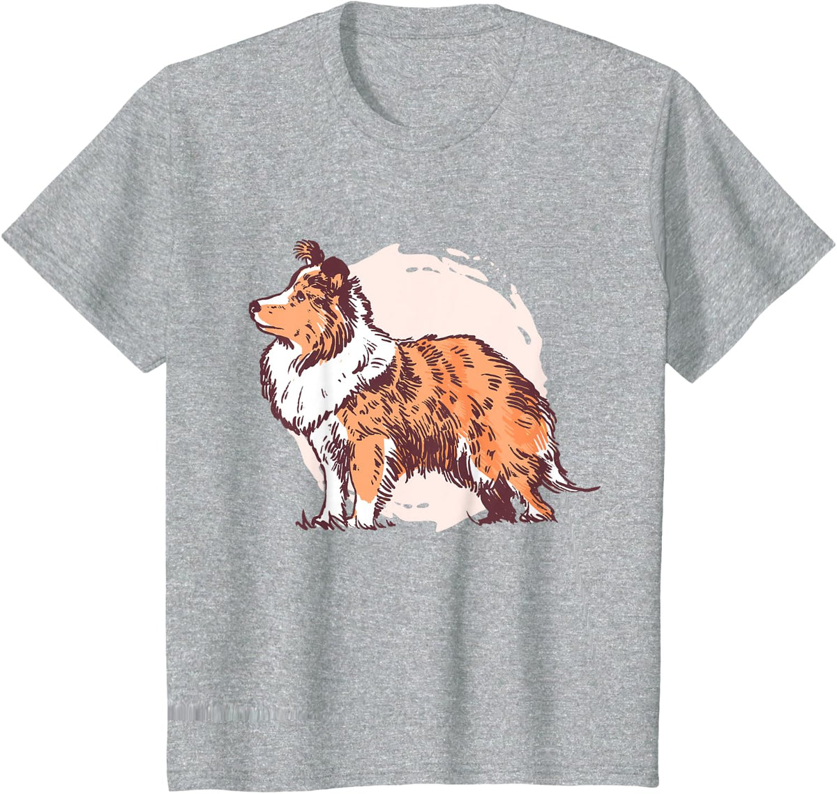 Sheltie Mini Collie T-Shirt - Heather Grey